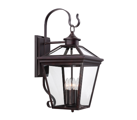 Ellijay 4 Væglampe H65 cm - Antik bronze/Klar