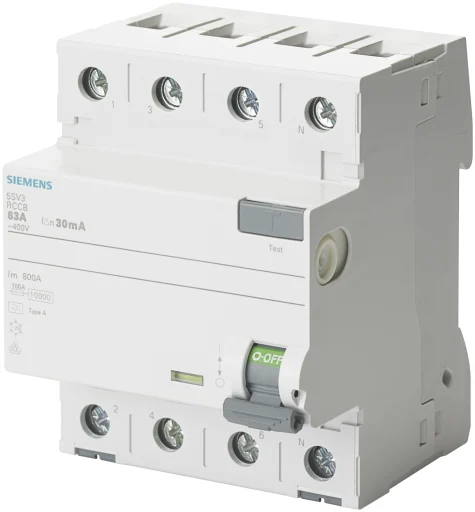 Fejlstrømsafbryder HPFI 40A, 4P, 30mA, 4MW, 5SV3344-6KK01