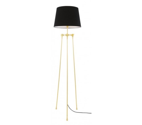 Lismore Gulvlampe H162,5 cm 1 x E27 - Messing/Sort