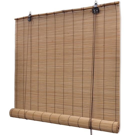 vidaXL rullegardin bambus 100 x 220 cm brun