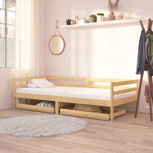 vidaXL skuffer til daybed 2 stk. massivt fyrretræ