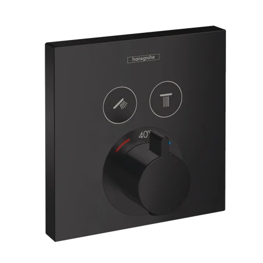 Hansgrohe ShowerSelect brusebatteri t/indbygning, mat sort
