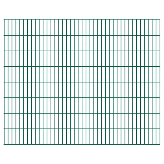 vidaXL havehegnspaneler 2D 2,008x1,63 m 4 m (total længde) grøn