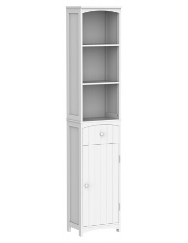 Skab til badeværelset i MDF H170 cm - Hvid