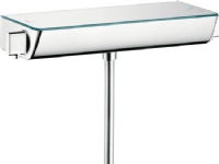 HANSGrohe Ecostat termostatarmatur med bruserafgang 1/2 ned samt forskruninger og rosetter - overflade hylde i krom