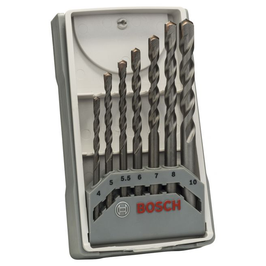 Bosch Betonborsæt 4/5/5,5/6/7/8/10 7stk Silver - 2607017083