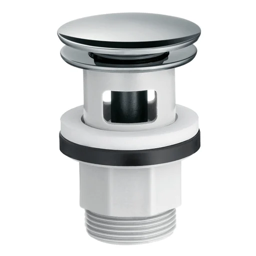 Hansgrohe push-open bundventil 1 1/4", forkromet kunststof