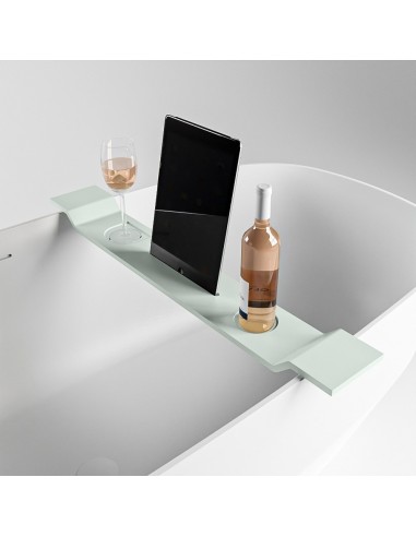 EASY hylde til badekar B86 cm Solid surface - Svag grøn