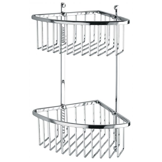 ADORA kurv dob.hjørne 205x205x390mm rustfri st./krom