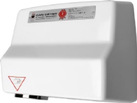 DAN DRYER Håndtørrer AE (261) i hvidmalet aluminium, berøringsfri. Tørretid 20-25 sek., 2360 W, mål 313x311x178 mm.