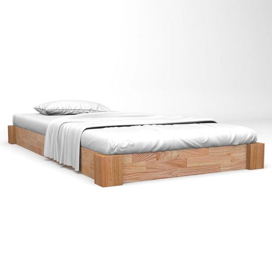 vidaXL sengestel 90 x 200 cm massivt egetræ