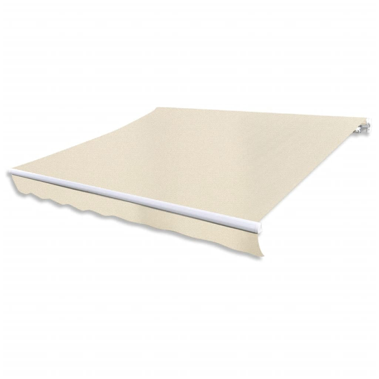 vidaXL foldemarkise 400 cm cremefarvet