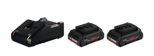 Bosch startsæt procore oplader + 2x batteri 18V 2X4,0AH