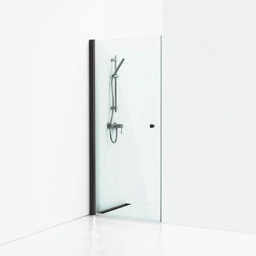 Svedbergs Skoga svingdør 70 cm, klart glas/matsort