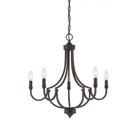 Auburn 5 Lysekrone Ø61 cm - Antik bronze