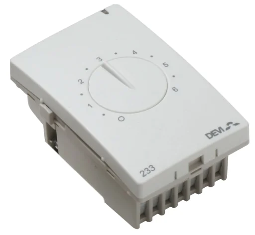 DEVIreg 233 Termostat med gulvføler, Hvid