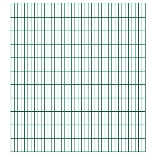 vidaXL havehegnspaneler 2D 2,008x2,23 m 12 m (total længde) grøn