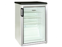 Whirlpool ADN 140 W, Displaykabinet til køleskab, Fritstående, Aluminium, Højre, Glas, 125 L