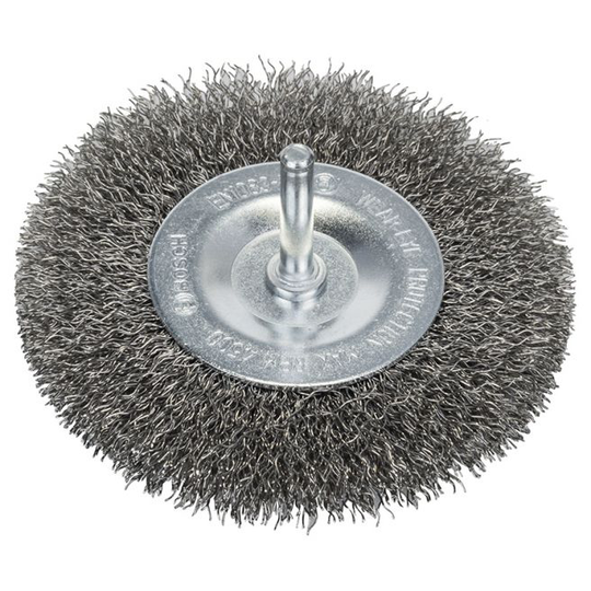 Bosch Skivebørste Bølget 100mm Inox 6mm - 2608622124