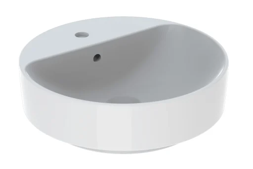 Geberit VariForm Lay-on håndvask rund m/hanehul & overløb Ø45 cm