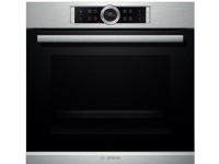 Bosch Serie | 8 HBG675BS1 - Ovn - til indbygning - niche - bredde: 56 cm - dybde: 55 cm - højde: 58.5 cm - med selv-rengøring - Klasse A+ - rustfrit stål