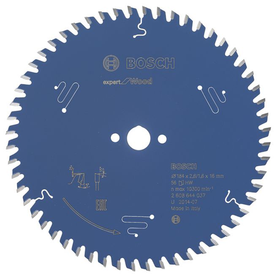 Bosch Rundsavsklinge 184x16x2.6mm 56t Exp Wood - 2608644037