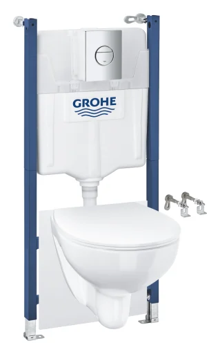 Grohe Solido Bau Sail toiletpakke, hvid/krom