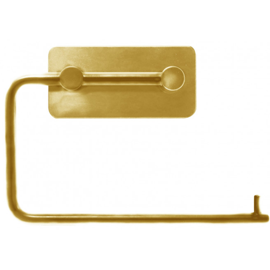 Home-it selvklæbende toiletpapirholder 15,5 x 10,5 x 3 cm poleret messing