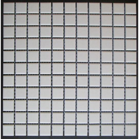 Mosaik Hvid Mat 23x23 mm
