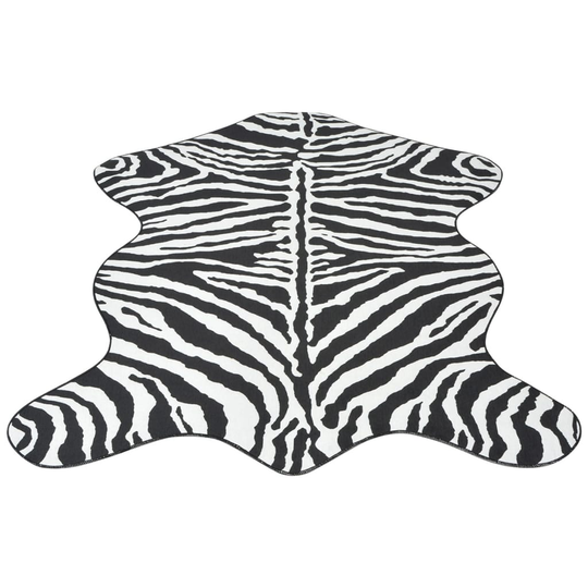vidaXL formet tæppe 70x110 cm zebraprint