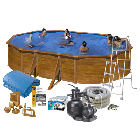 Swim & Fun Pool Basic 120 500x300 Brun - 2712