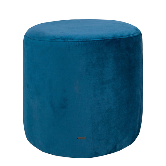 SINNERUP Velour høj puf H38 cm (PETROL, ONESIZE)
