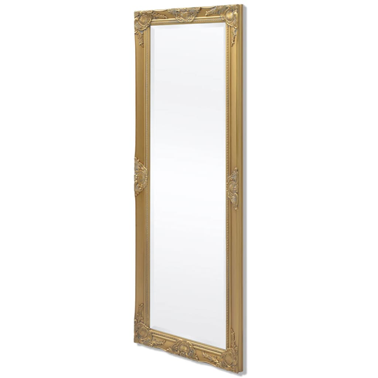 vidaXL vægspejl barok-stil 140 x 50 cm guld