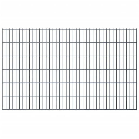 vidaXL havehegnspaneler 2D 2,008x1,23 m 40 m (total længde) grå