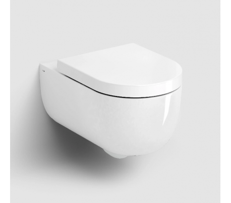 HAMMOCK Væghængt toilet D56 cm - Hvid højglans