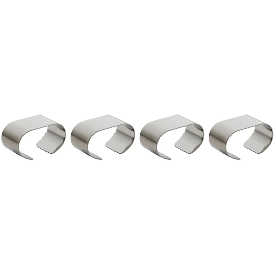 Aida RAW servietring, rustfrit stål, 4-pak