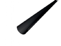 Prefa tagrende 0,7x333mm - Lgd a 3 mrt. 1/2- rund. sort RAL9005, P10