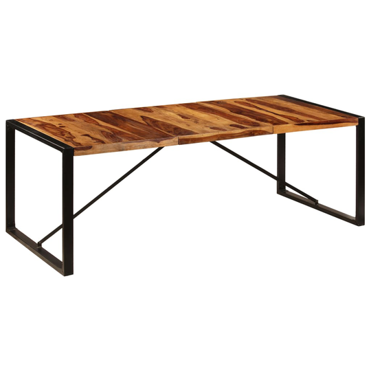 vidaXL spisebord i massivt sheeshamtræ 220 x 100 x 75 cm
