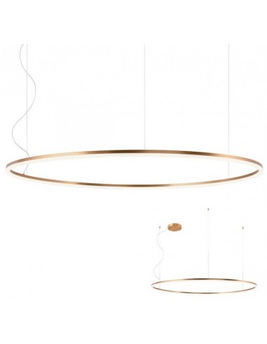 ORBIT Loftlampe i aluminium Ø150 cm 110W LED - Mat bronze