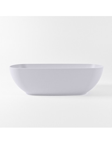 ROCK fritstående badekar 170 x 70 cm Solid surface - Svag grå