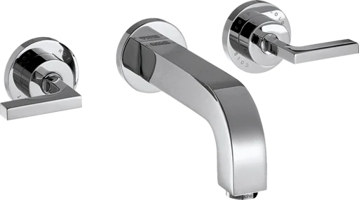Axor Citterio 3-huls vandhane med vingegreb, indbygning, 162 mm, krom