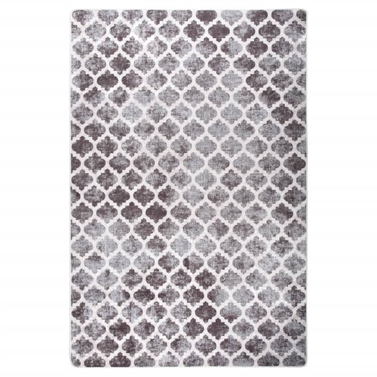 vidaXL gulvtæppe 80x150 cm skridsikkert og vaskbart flerfarvet