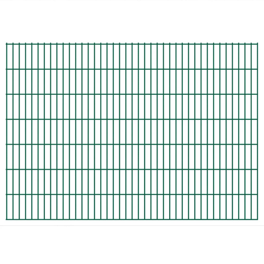 vidaXL havehegnspaneler 2D 2,008x1,43 m 34 m (total længde) grøn