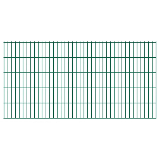 vidaXL havehegnspaneler 2D 2,008x1,03 m 34 m (total længde) grøn