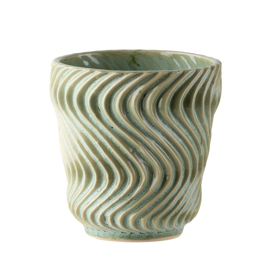 SINNERUP Waves urtepotte (MOSS GREEN, L)