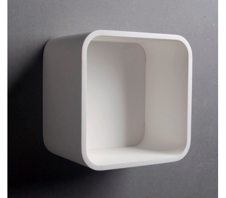 Ideavit Solidtondo hylde 30 x 30 cm Solid surface - Mat hvid