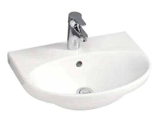 Gustavsberg Nautic 5550 håndvask m/hanehul & Ceramicplus 50 cm