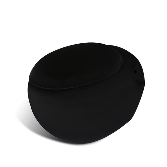 Toilet væg æggeformet sort