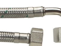 Tilsl.Sl ½ L x ¾ V 2000 mm DN8 - Softpex Koldt-varmt vand-rustfri flet