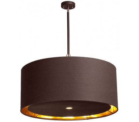 Balance Pendellampe Ø70 cm 4 x E27 - Brun/Poleret messing